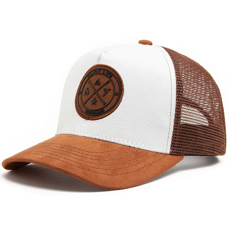 π§’π Snapback Trucker con Etichetta in Pelle β Stile Urban, Freschezza Totale! ππ§’