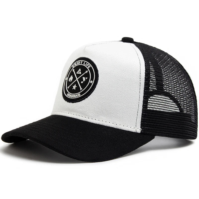 π§’π Snapback Trucker con Etichetta in Pelle β Stile Urban, Freschezza Totale! ππ§’