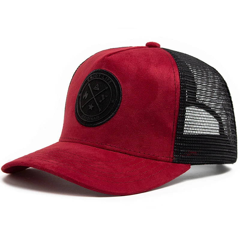 π§’π Snapback Trucker con Etichetta in Pelle β Stile Urban, Freschezza Totale! ππ§’