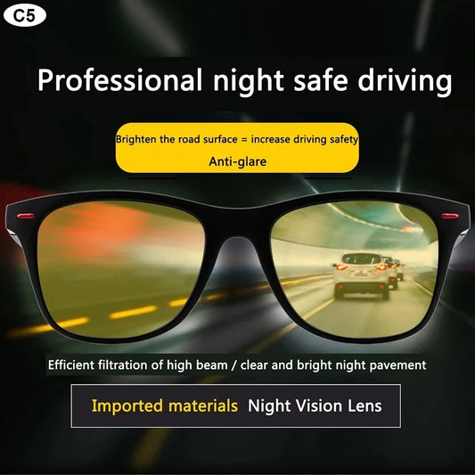 🕶️🌙 Occhiali Visione Notturna & Diurna – Guida Sicuro, Vivi al Massimo! 🌞🚗